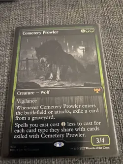 Cemetery Prowler, FOIL, Innistrad: Crimson Vow, Double Feature, NM/M - Image 1