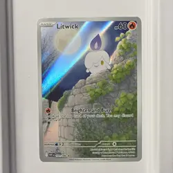 Pokemon Litwick 101/086 SV11W: White Flare Illustration Rare Holo Card HP 60 - Image 1