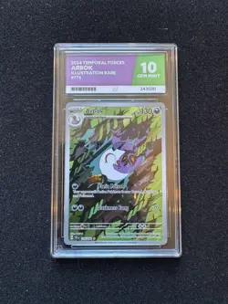ACE 10 Arbok 176/162 IR Pokemon Card S&V Temporal Forces GEM MINT - Image 1