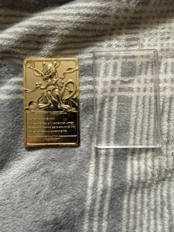 23 K Gold Plated Mew Two Pokemon Card (Nintendo 1999) W/ Case - Image 2