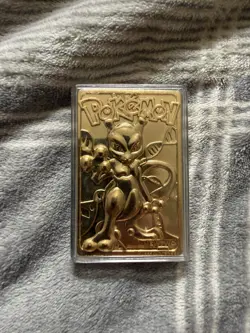 23 K Gold Plated Mew Two Pokemon Card (Nintendo 1999) W/ Case - Image 3