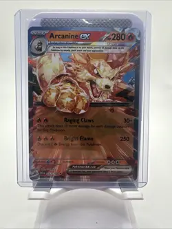 Arcanine EX 032/198 NM Scarlet Violet Base DOUBLE RARE Holo Pokemon TCG Card - Image 1