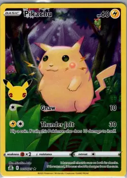Pikachu 005/025 Celebrations - Pokemon Card - NM - Image 1