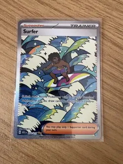 Pokemon TCG- Surfer Full Art 293/217 Trainer Card Ascended Heroes NM - Image 1