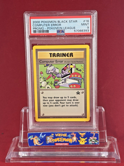 2000 Black Star Promo Pokemon League Computer Error Card #16 PSA 9 - Image 1