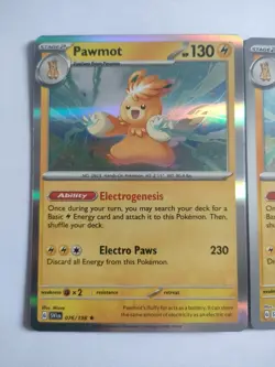 PAWMOT 076/198🔥3x Pokemon TCG Card Scarlet & Violet BASE Holo/Reverse RARE M/NM - Image 2