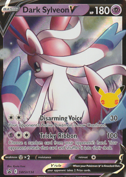 Pokemon Dark Sylveon V SWSH134 Promo Holo Card Sword & Shield 180 HP - Image 1