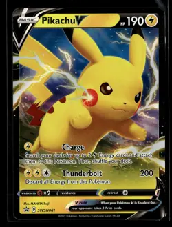 Pikachu V - SWSH061 Holo SWSH: Sword & Shield Promo Cards NM - Image 1