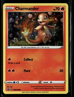 Charmander - SWSH092 Holo SWSH: Sword & Shield Promo Cards NM POK-014-070 - Image 1