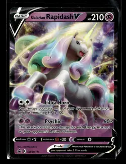 Galarian Rapidash V - SWSH111 Holo SWSH: Sword & Shield Promo Cards NM - Image 1
