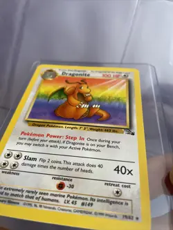 Dragonite 19/62 Non Holo - Pokemon Fossil Set Rare Card 1999 TCG - Image 4