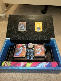 Pokemon Mega Charizard X EX UPC Box with Sealed Promo Cards & More - NO Packs - Image 4