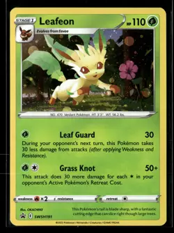 Leafeon SWSH191 Holofoil SWSH: Sword & Shield Promo Cards NM - Image 1