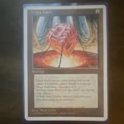 Magic: The Gathering Mana Vault Artifact Card by Mark Tedin 1993 English Wizards - Image 1