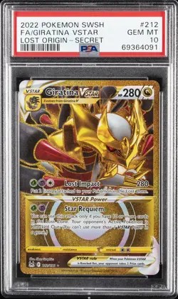 2022 POKEMON SWORD & SHIELD LOST ORIGIN SECRET FULL ART/GIRATINA VSTAR PSA 10 - Image 1
