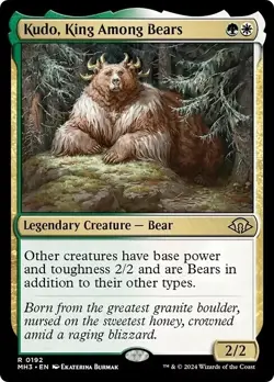 KUDO, KING AMONG BEARS X 4 N/M MODERN HORIZONS 3 MAGIC THE GATHERING - Image 1