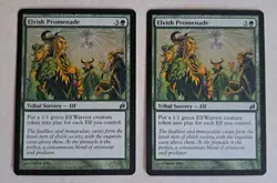 Magic The Gathering MTG - Lorwyn LRW 2007 - #208 Elvish Promenade NM x2 - Image 1