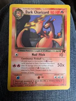 Dark Charizard Team Rocket 21/82 Non-Holo Card MP/HP - Image 1