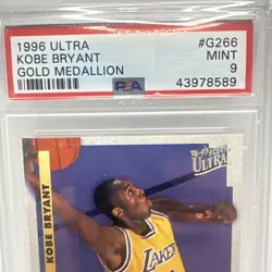 1996-97 Fleer Ultra - Encore Rookies Kobe Bryant #G-266 Gold Medallion PSA 9 - Image 2