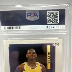 1996-97 Fleer Ultra - Encore Rookies Kobe Bryant #G-266 Gold Medallion PSA 9 - Image 4