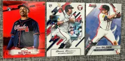 2025 Topps Bowman's Best, Stadium Club, Pristine Drake Baldwin Braves Lot (3) - Image 1
