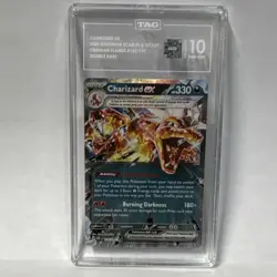 Pokemon Charizard ex Scarlet & Violet Obsidian Flames 125/197 TAG Graded 10 Card - Image 1