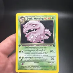 Dark Weezing 14/82 Rare Team Rocket Holo 1st Edition Pokemon Vintage Wotc HP - Image 5