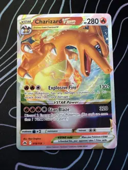 Pokemon Charizard VSTAR Crown Zenith Ultra Rare Full Art Holo 019/159 - Image 1