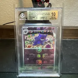 2023 POKEMON JPN POKEMON 151 MASTER BALL REVERSE HOLO #94 GENGAR BGS 10 - Image 3