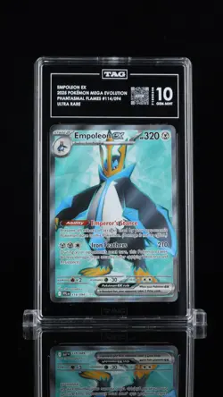 TAG 10 EMPOLEON EX 2025 POKEMON MEGA EVOLUTION #114/094 - Image 1
