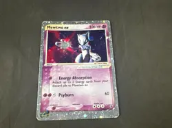 MEWTWO EX 101/109 POKEMON RUBY & SAPPHIRE HOLO RARE *SEE PICS FOR CONDITION* - Image 1