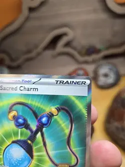 Sacred Charm 122/094 NM – Full Art Holo – 2025 TCG Pokemon Phantasmal Flames - Image 2