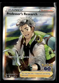 Professor's Research (Full Art) 078/078 Holofoil Pokemon GO NM - Image 1