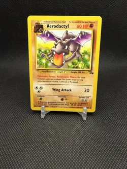 1999 Pokemon Aerodactyl Fossil Set Non-Holo Rare LP 1/62 - Image 1
