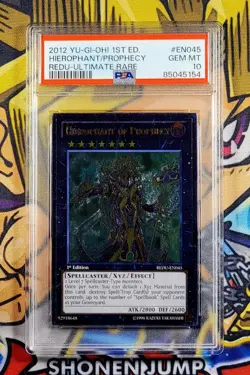 Yu-Gi-Oh! HIEROPHANT OF PROPHECY 1st Ed REDU-EN045 PSA 10 Ultimate Rare GEM MINT - Image 1