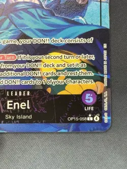 Enel L* OP15-058 One Piece Adventure on Kami's Island NM Authentic - Image 3