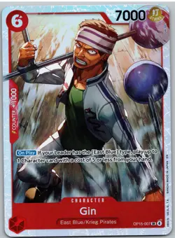 Gin OP15-007 Super Rare Adventure on Kami's Island One Piece NM - Image 1