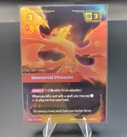 Riftbound League Of Legends Trading Card Game Origins Immortal Phoenix Foil - Image 1