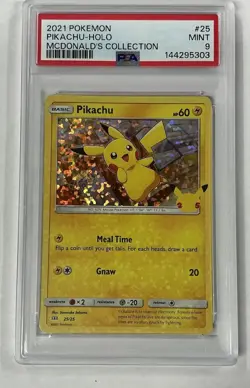 PSA 9 Pikachu 25/25 McDonald's 25th Anniversary Promo Pokemon Card - Image 1