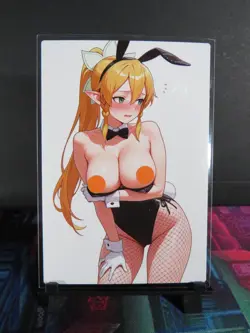 Leafa Sword Art Online SAO Custom Art Card NM Anime Sexy Waifu Collectible - Image 1