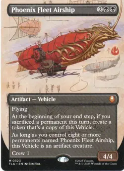 MTG: Avatar: The Last Airbender: Borderless Phoenix Fleet Airship: LP Condition - Image 1
