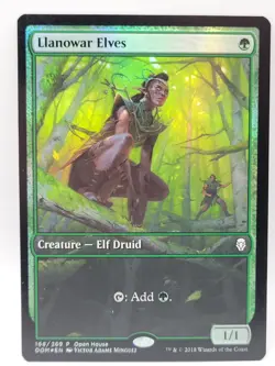 Llanowar Elves FOIL Promo Dominaria Open House MTG NM Elf Druid Mana Ramp - Image 1