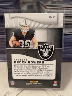 2024 Panini Illusions Brock Bowers Rookie Card #47 Las Vegas Raiders RC - Image 2