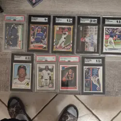 Graded Lot of 9 cards - Image 1
