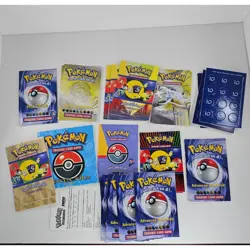Pokemon Trading Game Rulebook Card Lists Lot - Image 1