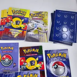 Pokemon Trading Game Rulebook Card Lists Lot - Image 3