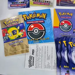 Pokemon Trading Game Rulebook Card Lists Lot - Image 4