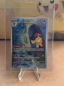 Armarouge Scarlet & Violet Base Illustration Rare Holo Pokemon TCG Card 203/198 - Image 1