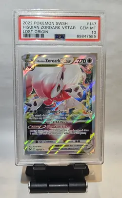 2022 POKEMON SWSH HISUIAN ZOROARK VSTAR LOST ORIGIN #147 PSA 10 GEM MINT - Image 1