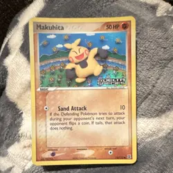 Pokemon Makuhita 75/113 EX Delta Species Regular 2005 50 HP English TCG - Image 1